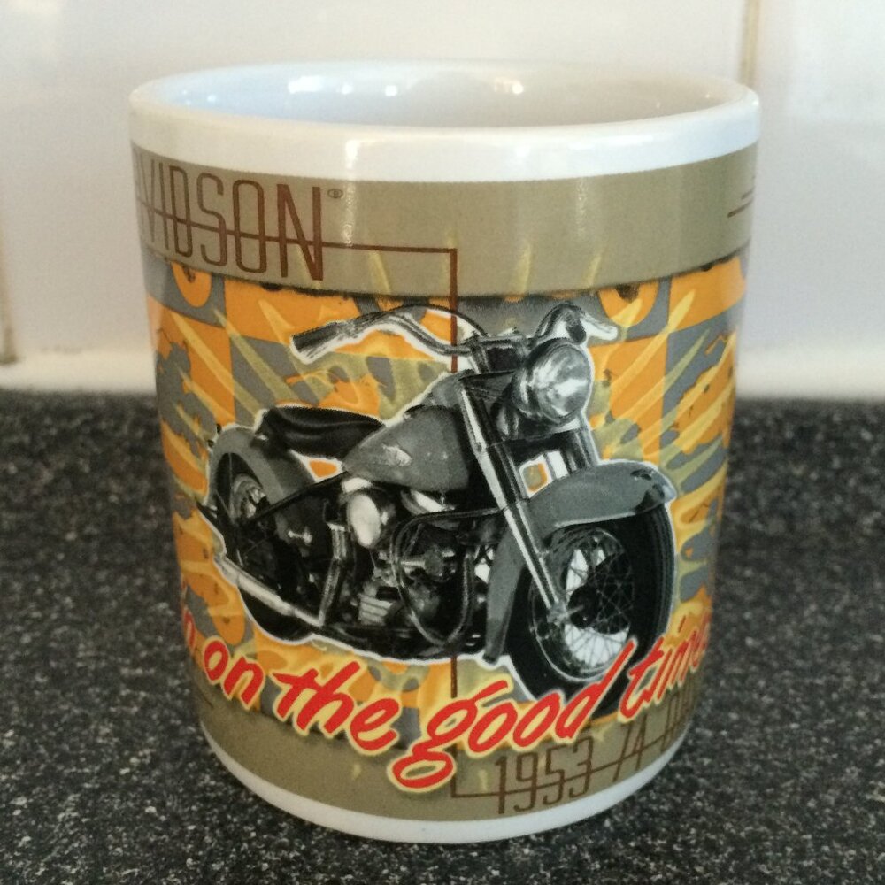 Harley Davidson Coffee Mug Get It On The Good Times Now Multicolor Ceramic